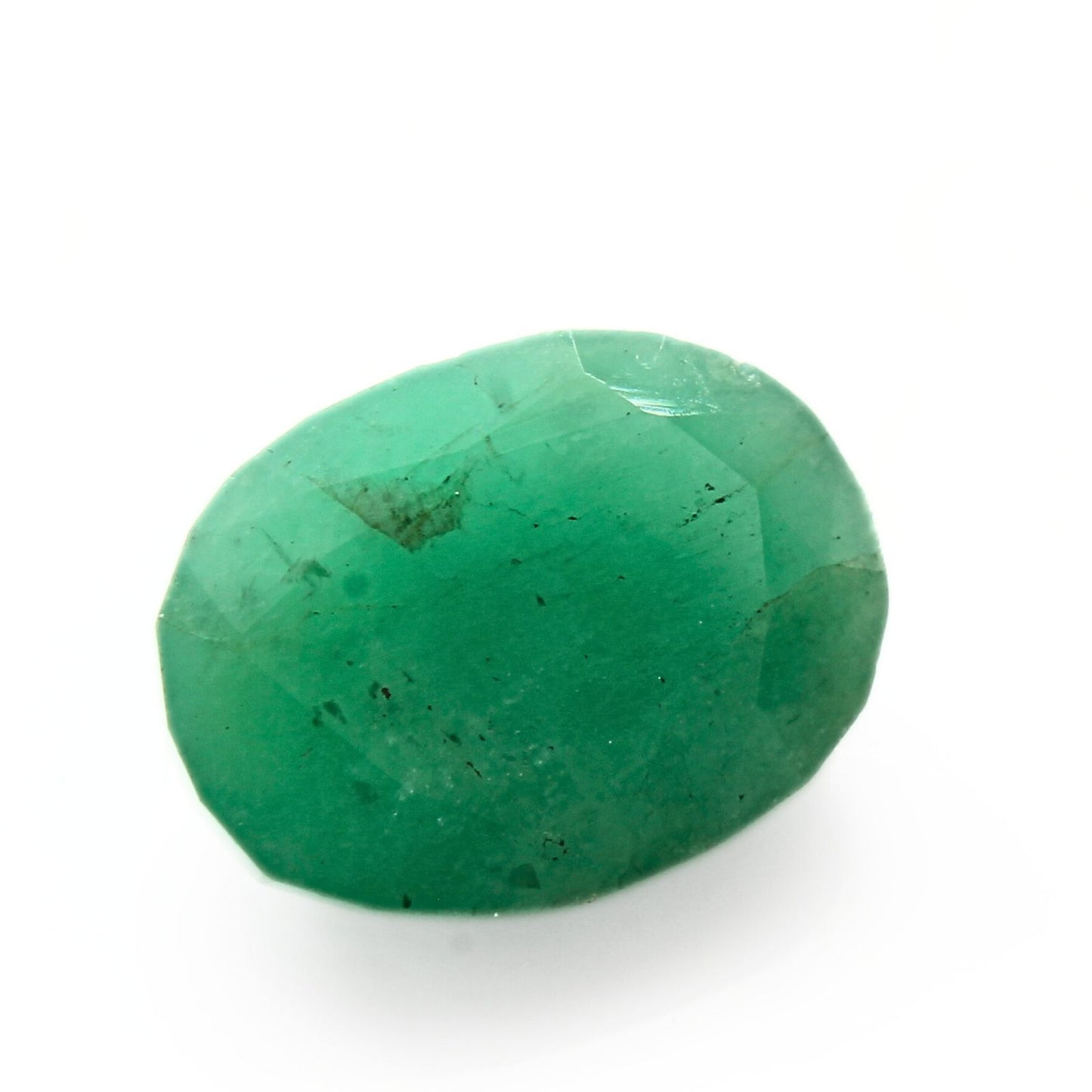 2.7Ct Natural Green Emerald (Panna) Oval Cut Gemstone