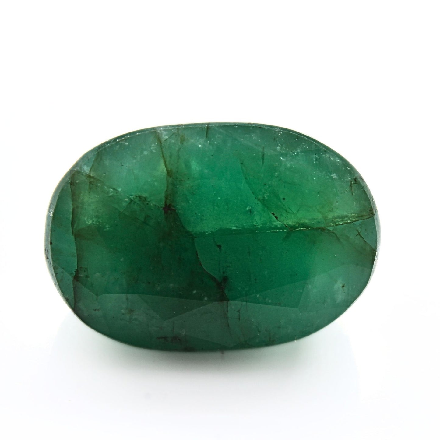 7.1Ct Natural Green Emerald (Panna) Oval Cut Gemstone
