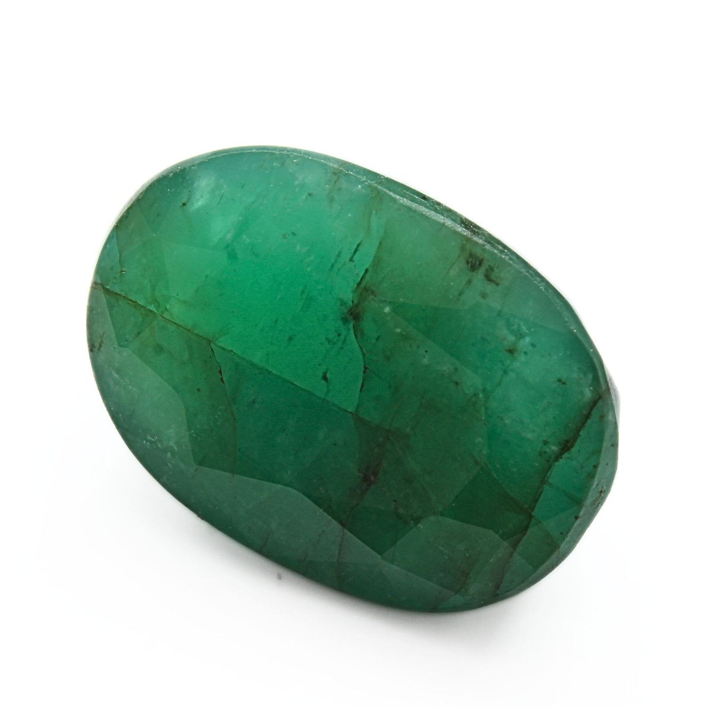 7.1Ct Natural Green Emerald (Panna) Oval Cut Gemstone
