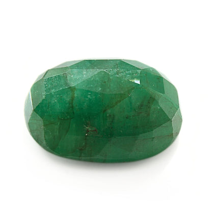 7.1Ct Natural Green Emerald (Panna) Oval Cut Gemstone