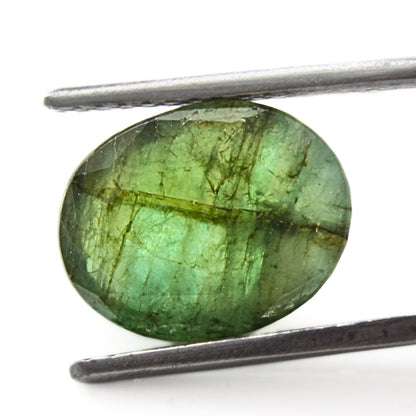 5.4Ct Natural Green Emerald (Panna) Oval Cut Gemstone