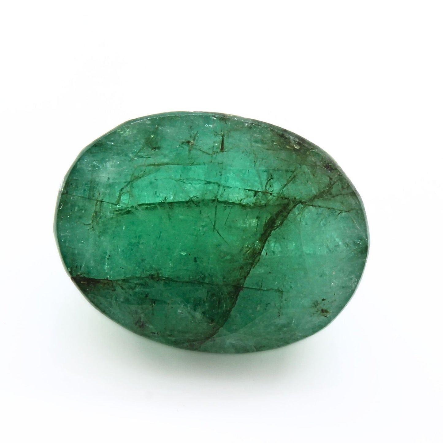 5.1Ct Natural Green Emerald (Panna) Oval Cut Gemstone