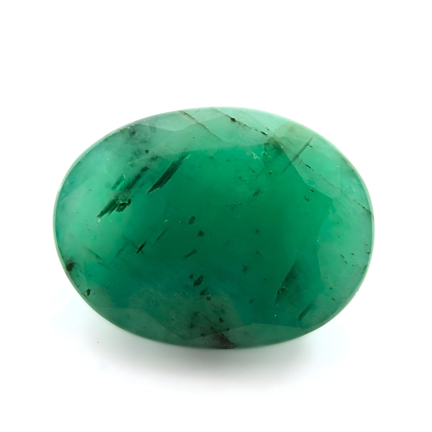 4.2Ct Natural Green Emerald (Panna) Oval Cut Gemstone