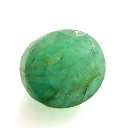 6.9Ct Natural Green Emerald (Panna) Oval Cut Gemstone
