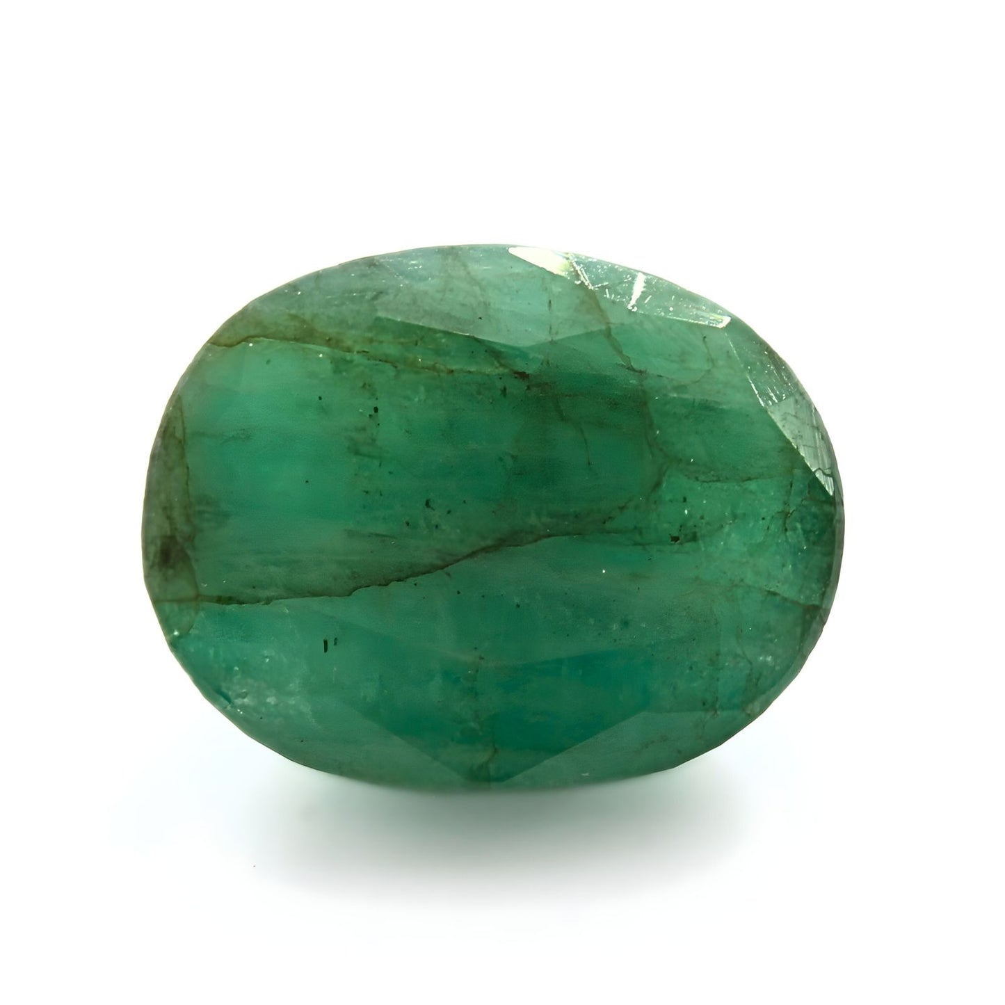 4.7Ct Natural Green Emerald (Panna) Oval Cut Gemstone