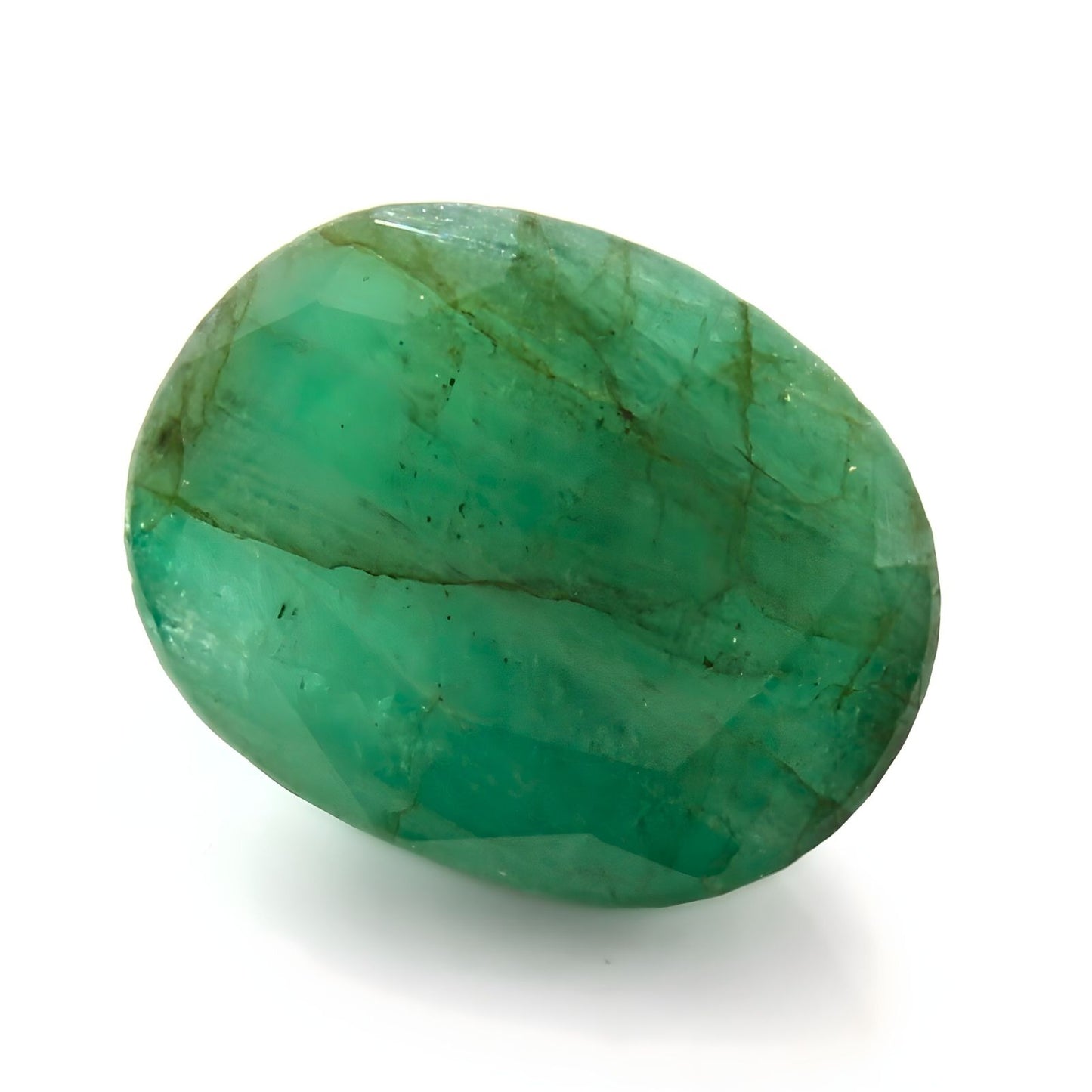 4.7Ct Natural Green Emerald (Panna) Oval Cut Gemstone