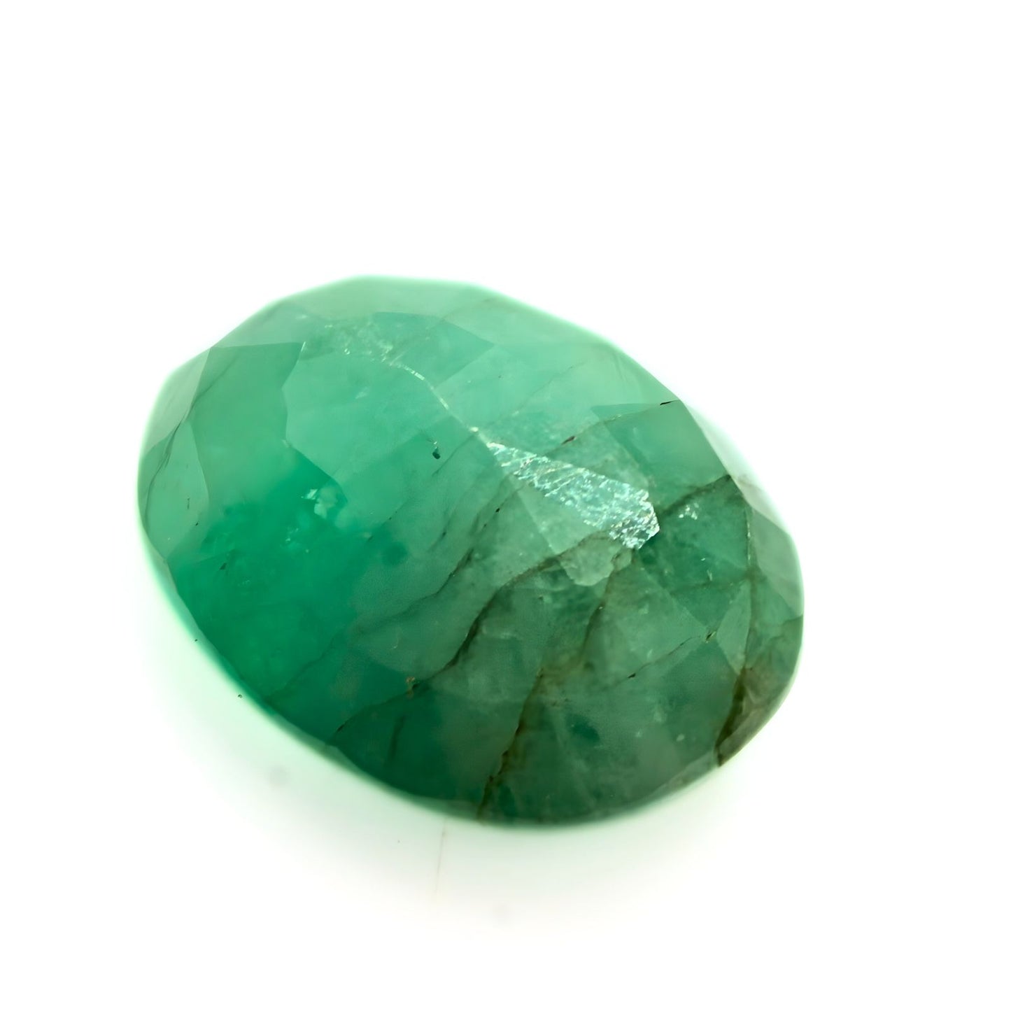 3.7Ct Natural Green Emerald (Panna) Oval Cut Gemstone