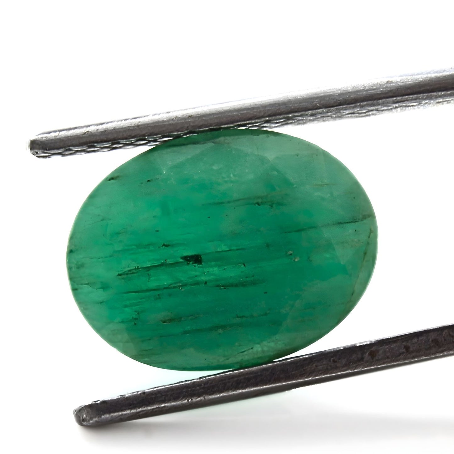 4.2Ct Natural Green Emerald (Panna) Oval Cut Gemstone