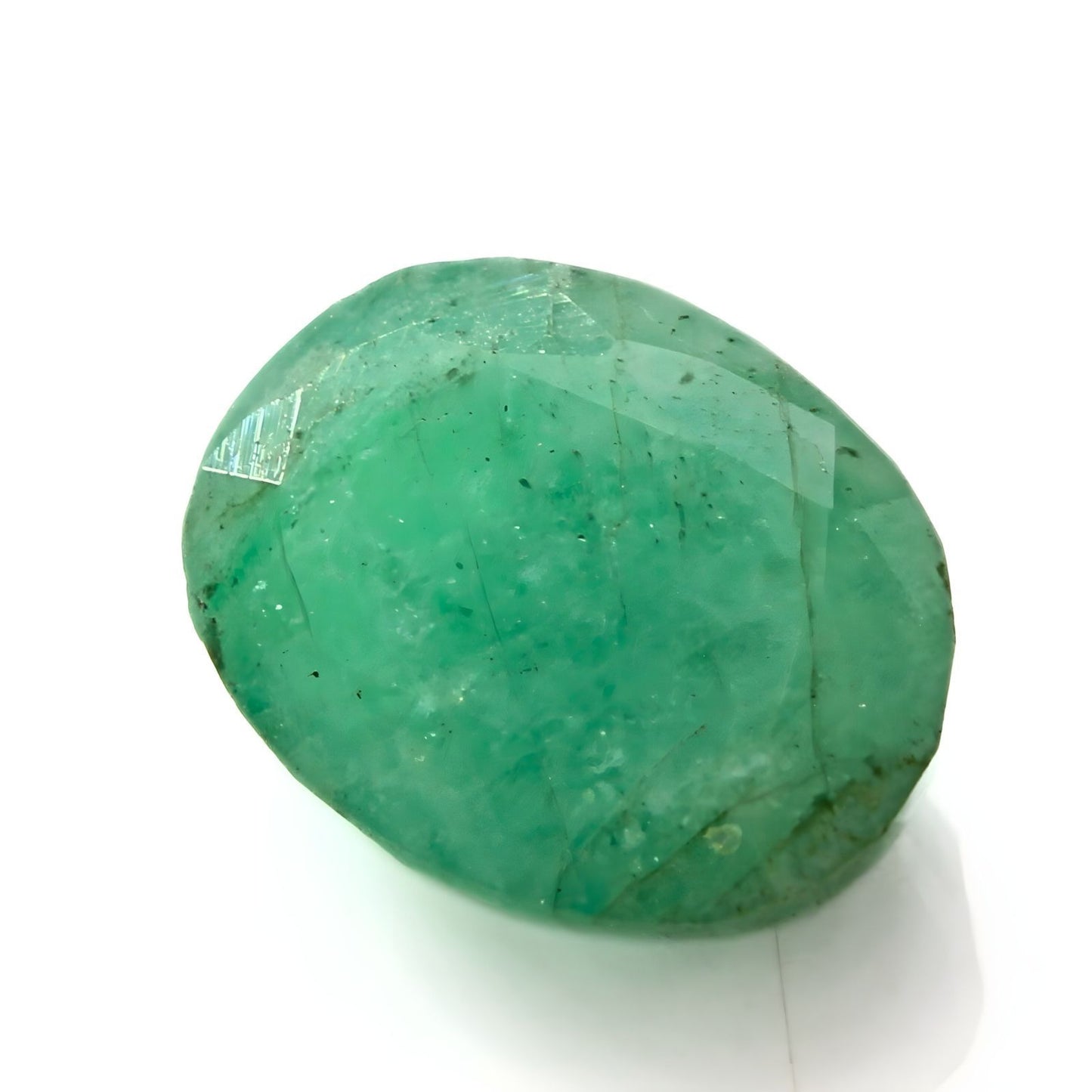3.2Ct Natural Green Emerald (Panna) Oval Cut Gemstone