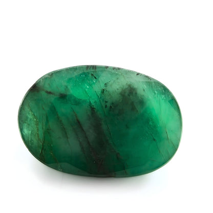 4Ct Natural Green Emerald (Panna) Oval Cut Gemstone