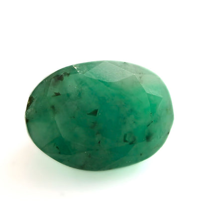 3.9Ct Natural Green Emerald (Panna) Oval Cut Gemstone