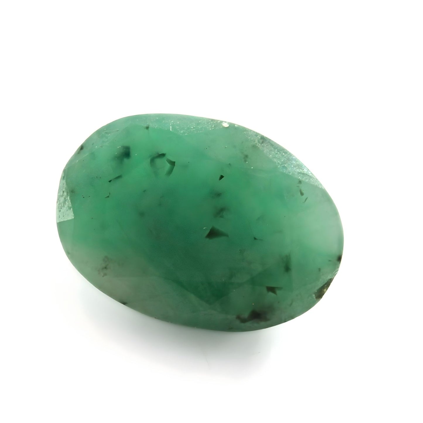 3.9Ct Natural Green Emerald (Panna) Oval Cut Gemstone