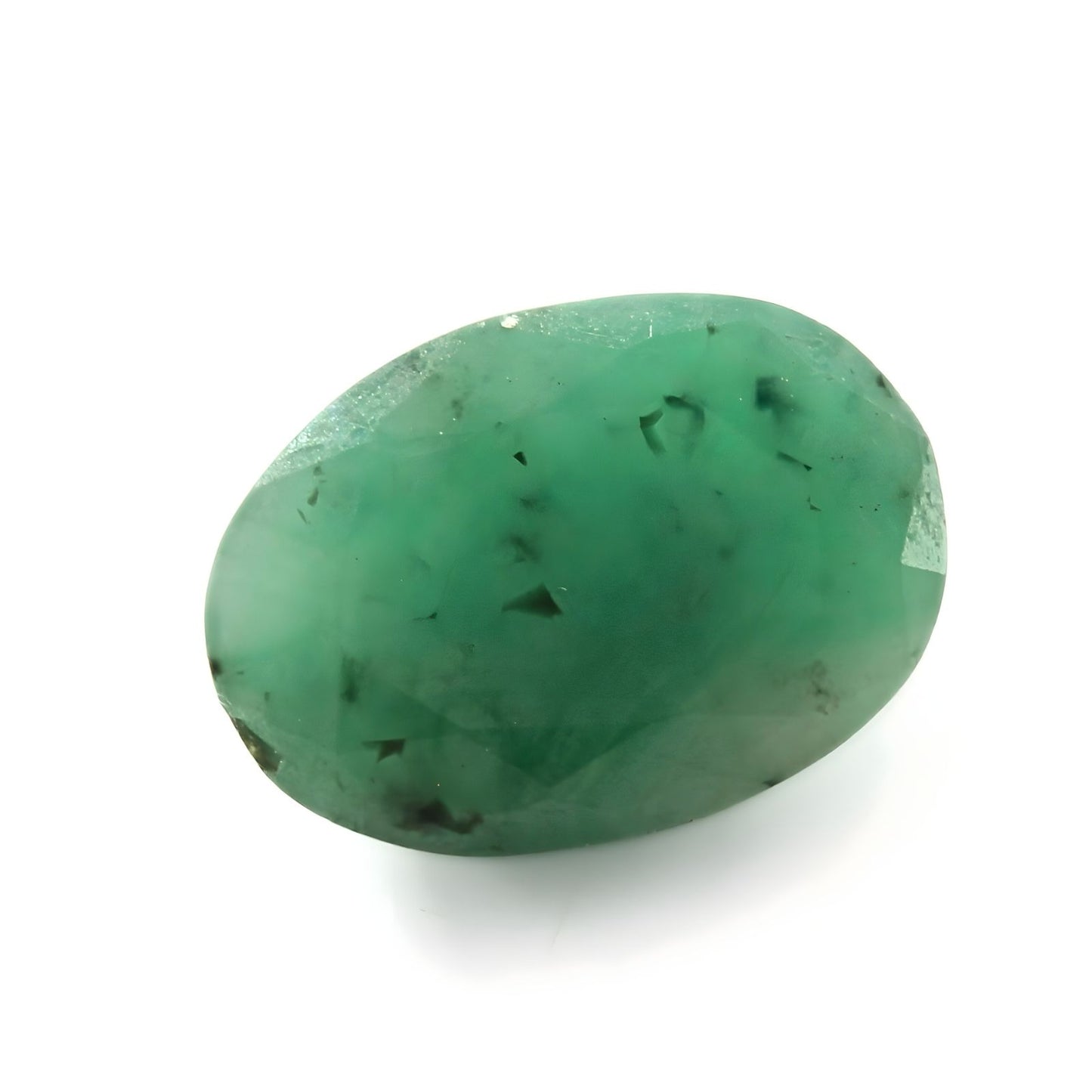 3.9Ct Natural Green Emerald (Panna) Oval Cut Gemstone
