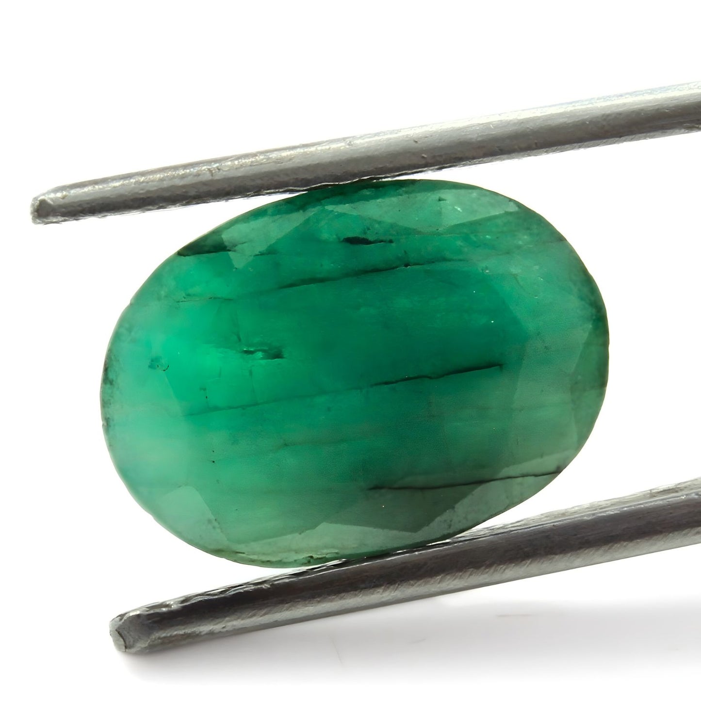 3.7Ct Natural Green Emerald (Panna) Oval Cut Gemstone