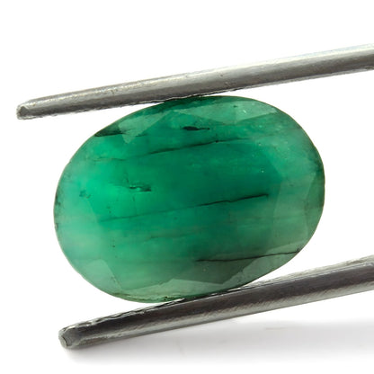 3.7Ct Natural Green Emerald (Panna) Oval Cut Gemstone