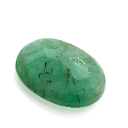 3.4Ct Natural Green Emerald (Panna) Oval Cut Gemstone