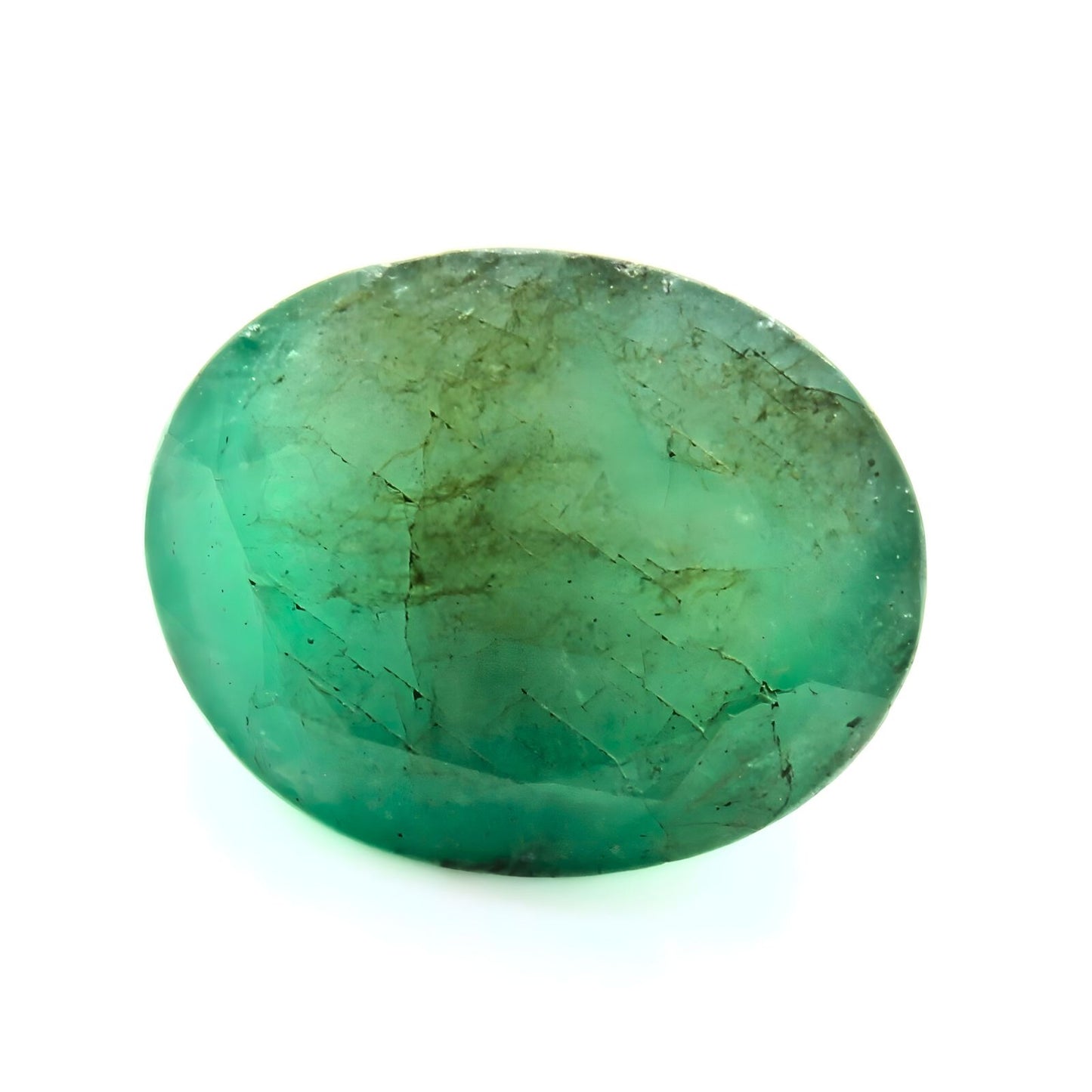 4.5Ct Natural Green Emerald (Panna) Oval Cut Gemstone