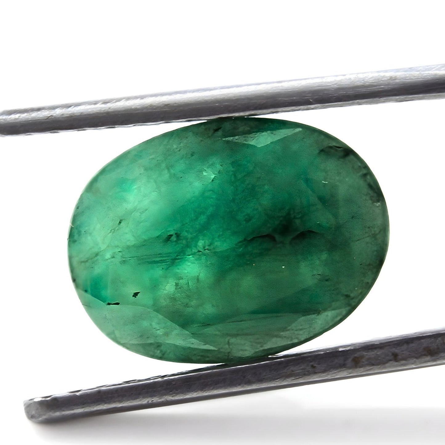 3.1Ct Natural Green Emerald (Panna) Oval Cut Gemstone