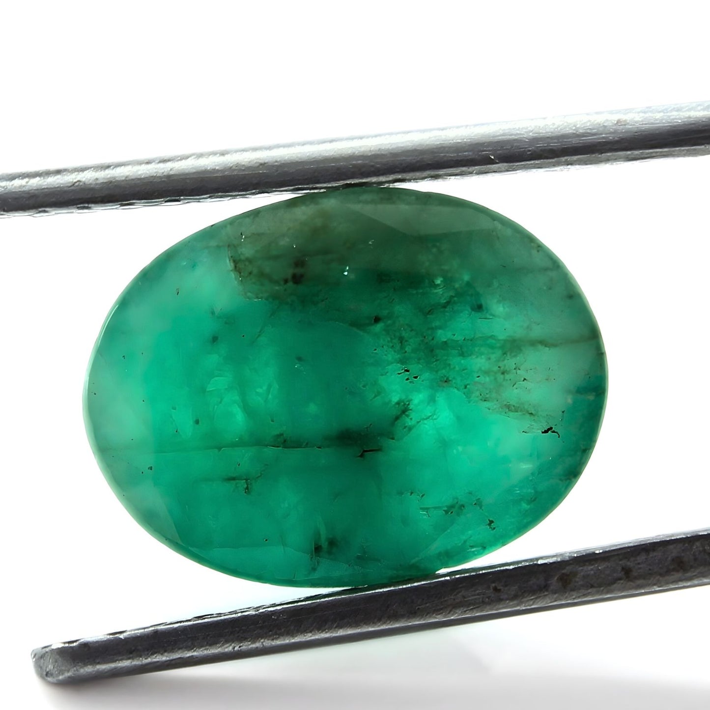 3.3Ct Natural Green Emerald (Panna) Oval Cut Gemstone