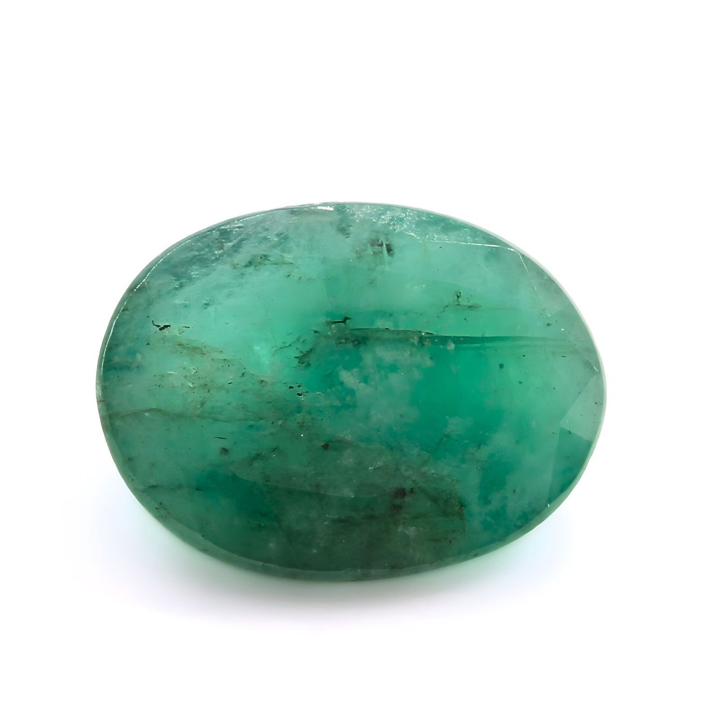 3.3Ct Natural Green Emerald (Panna) Oval Cut Gemstone