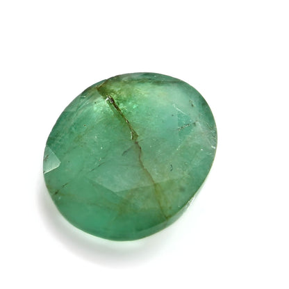 3.4Ct Natural Green Emerald (Panna) Oval Cut Gemstone
