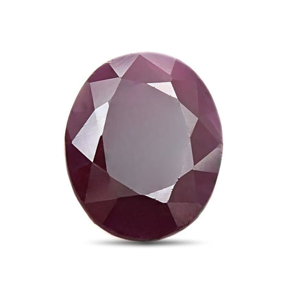 7.5Ct Natural Purplish Red Ruby (Manik) Oval Faceted Gemstone