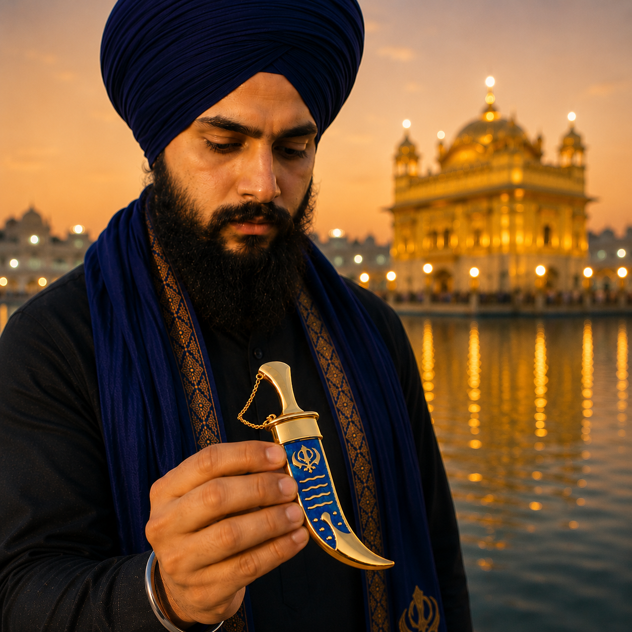 Religious GIFT Quality Steel sikh kirpan Siri Sahib Taksali Singh