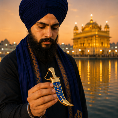 Religious GIFT Quality Steel sikh kirpan Siri Sahib Taksali Singh