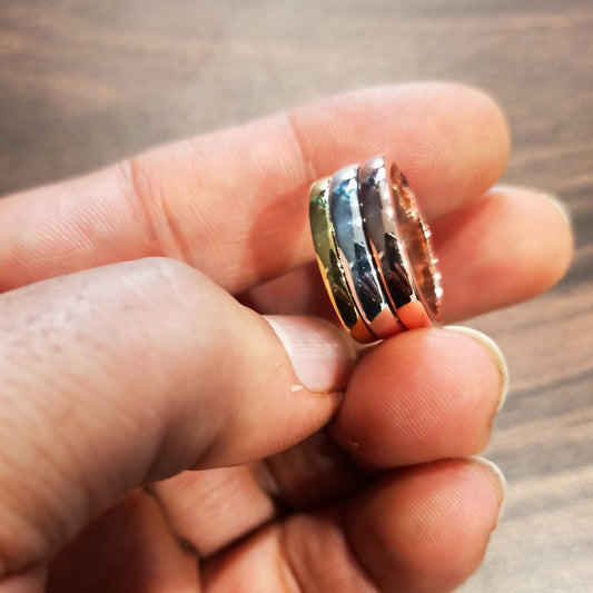 3 Dhattu Gold Silver Copper Ring for Red book remedy