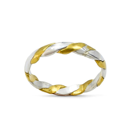 2 Metal Do Dhattu Gold Silver finger Ring for Red book remedy astrology