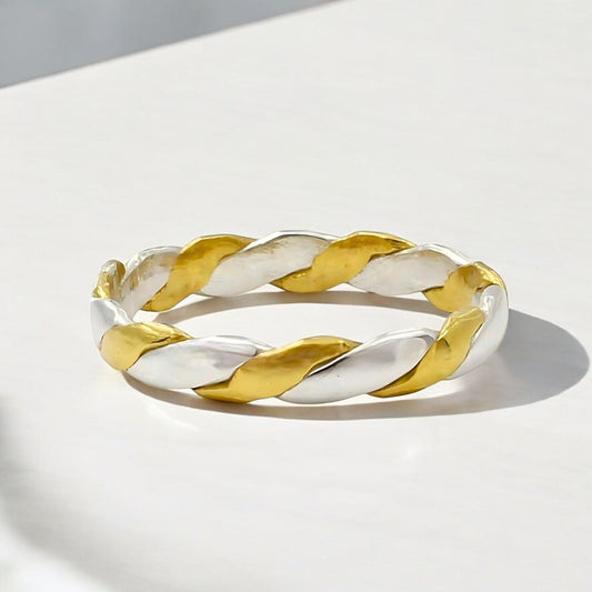 2 Metal Do Dhattu Gold Silver finger Ring for Red book remedy astrology