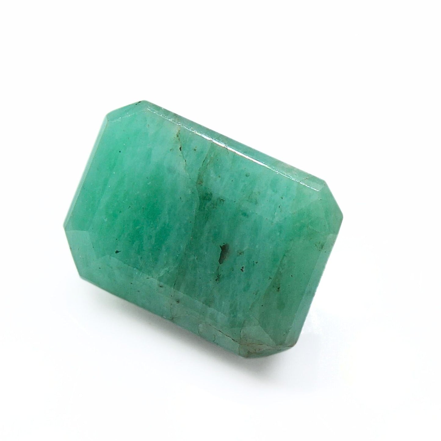 3.7Ct Natural Green Emerald (Panna) Rectangle Cut Gemstone