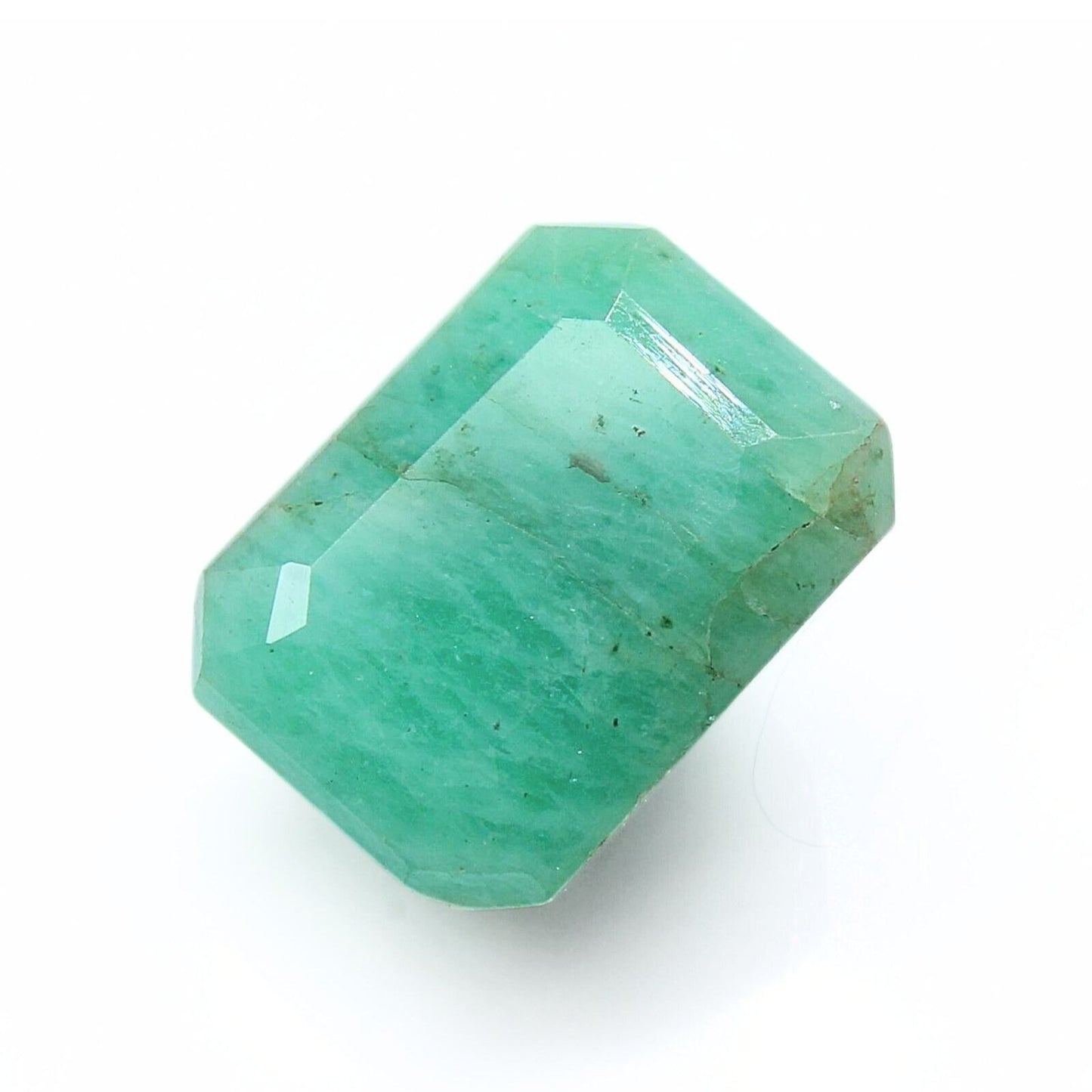 3.7Ct Natural Green Emerald (Panna) Rectangle Cut Gemstone