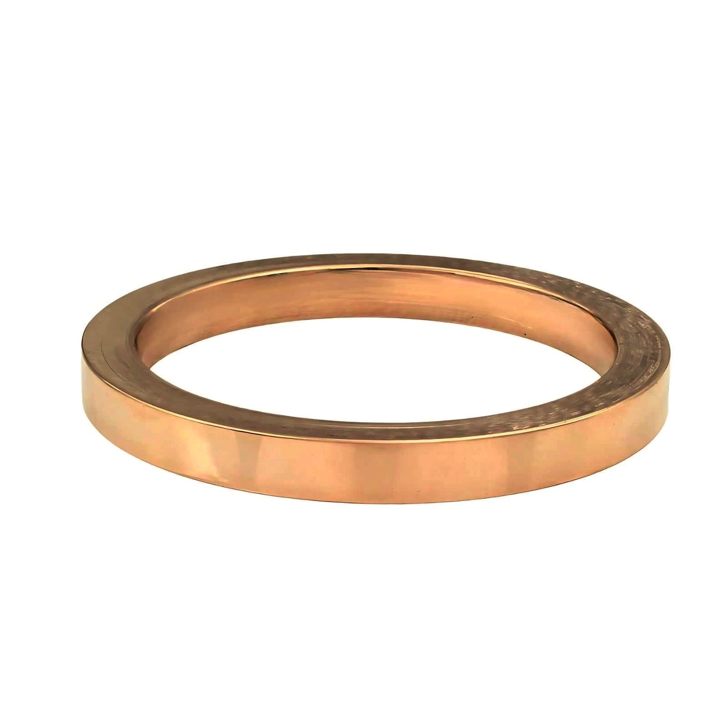Heavy Solid Square Jointless copper Kada for Men - Tambe ka kada