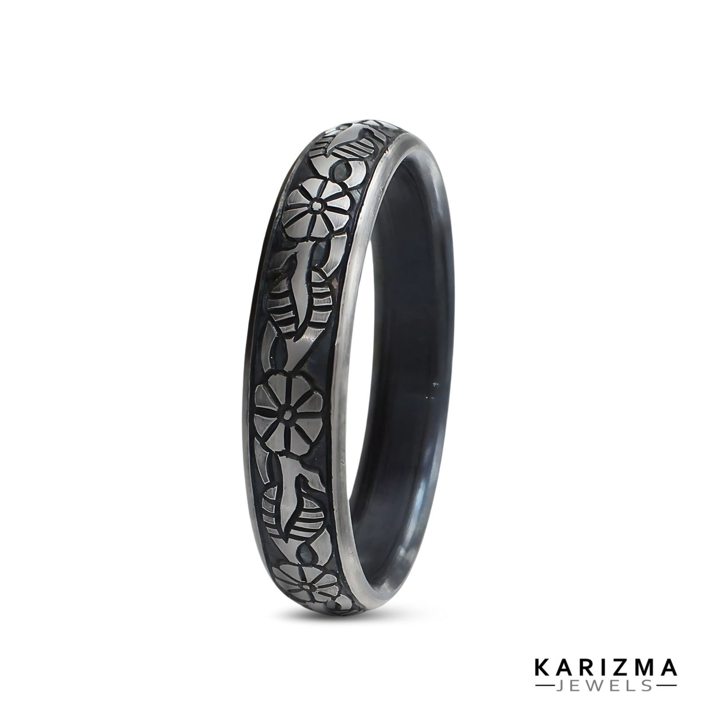 Sarbloh handcrafted Pure iron Men's Bangle bracelet kada