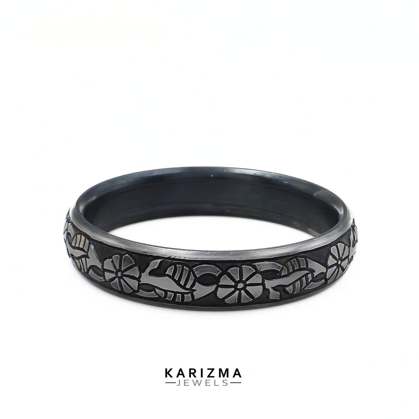 Sarbloh handcrafted Pure iron Men's Bangle bracelet kada