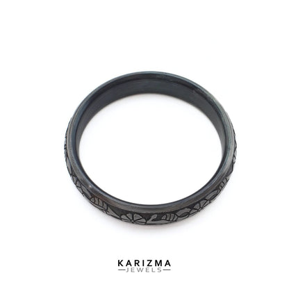 Sarbloh handcrafted Pure iron Men's Bangle bracelet kada