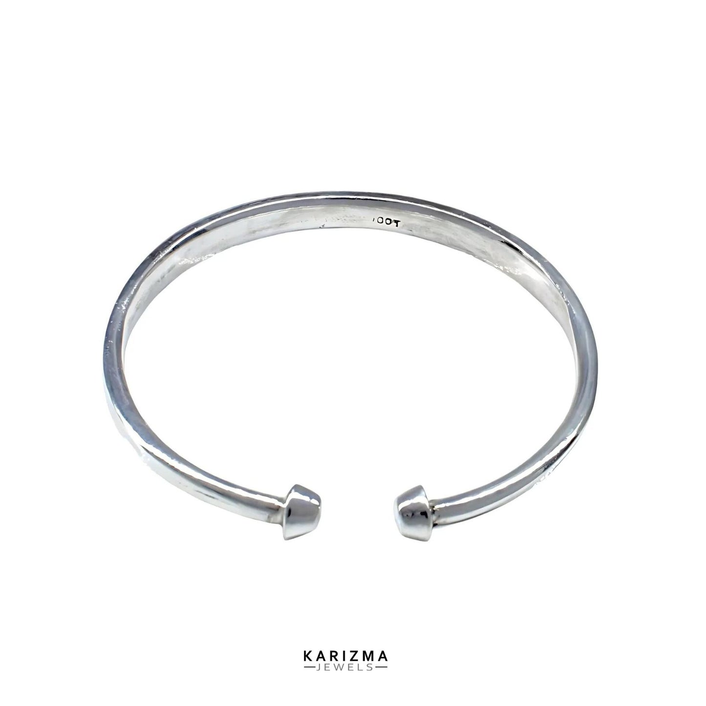 Pure Silver Men's Bangle Bracelet