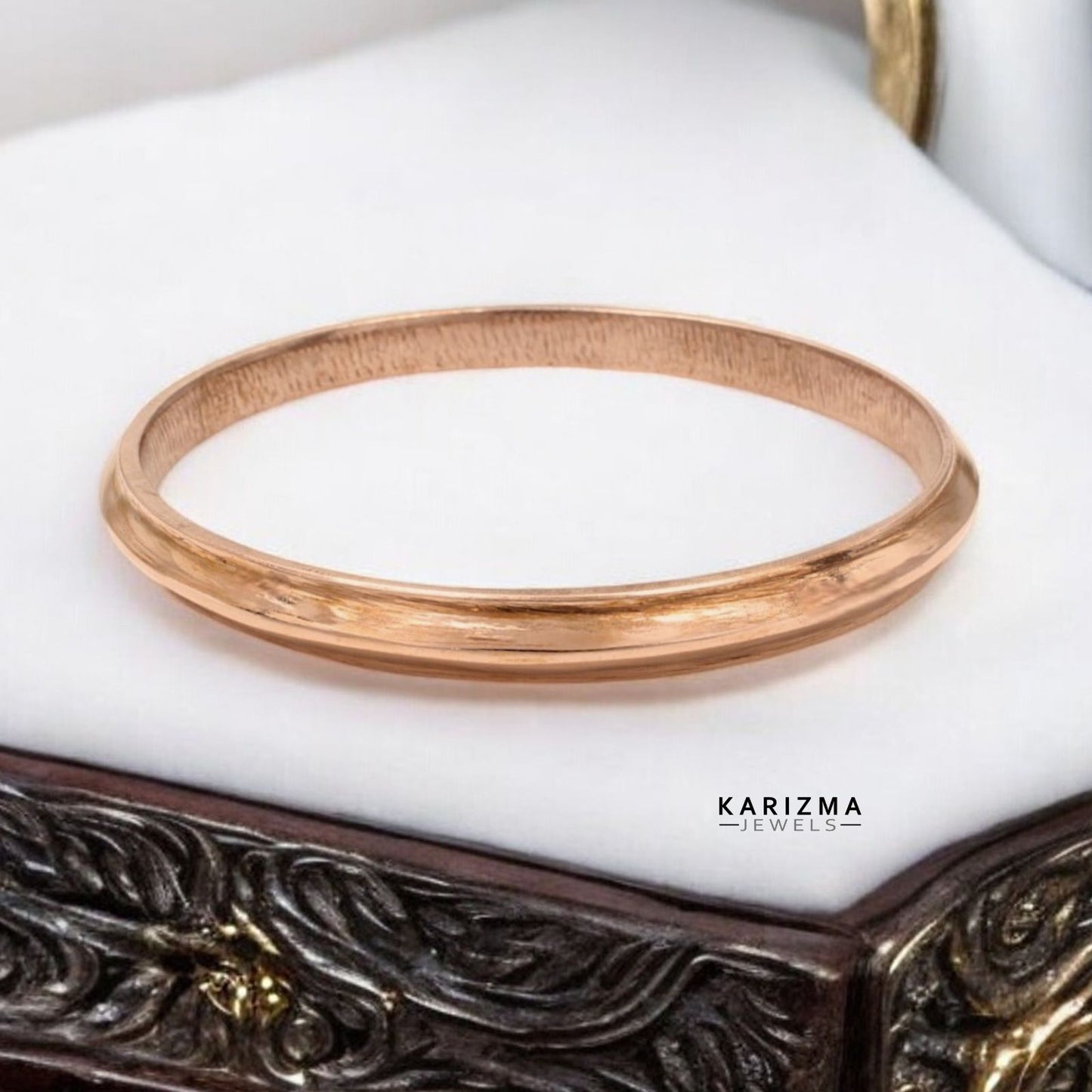 Jointless copper bangle V Shape bejod tamba ka kada for Astrology