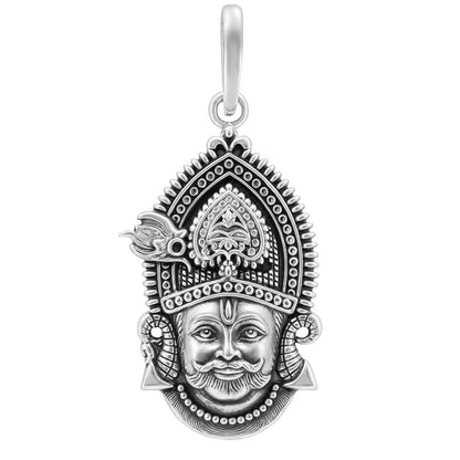 925 Real Sterling Silver Khatu Shyam Pendant
