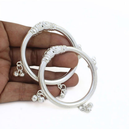 Real Silver Toddler Bracelet with Jingle Bells (Ghungroo)