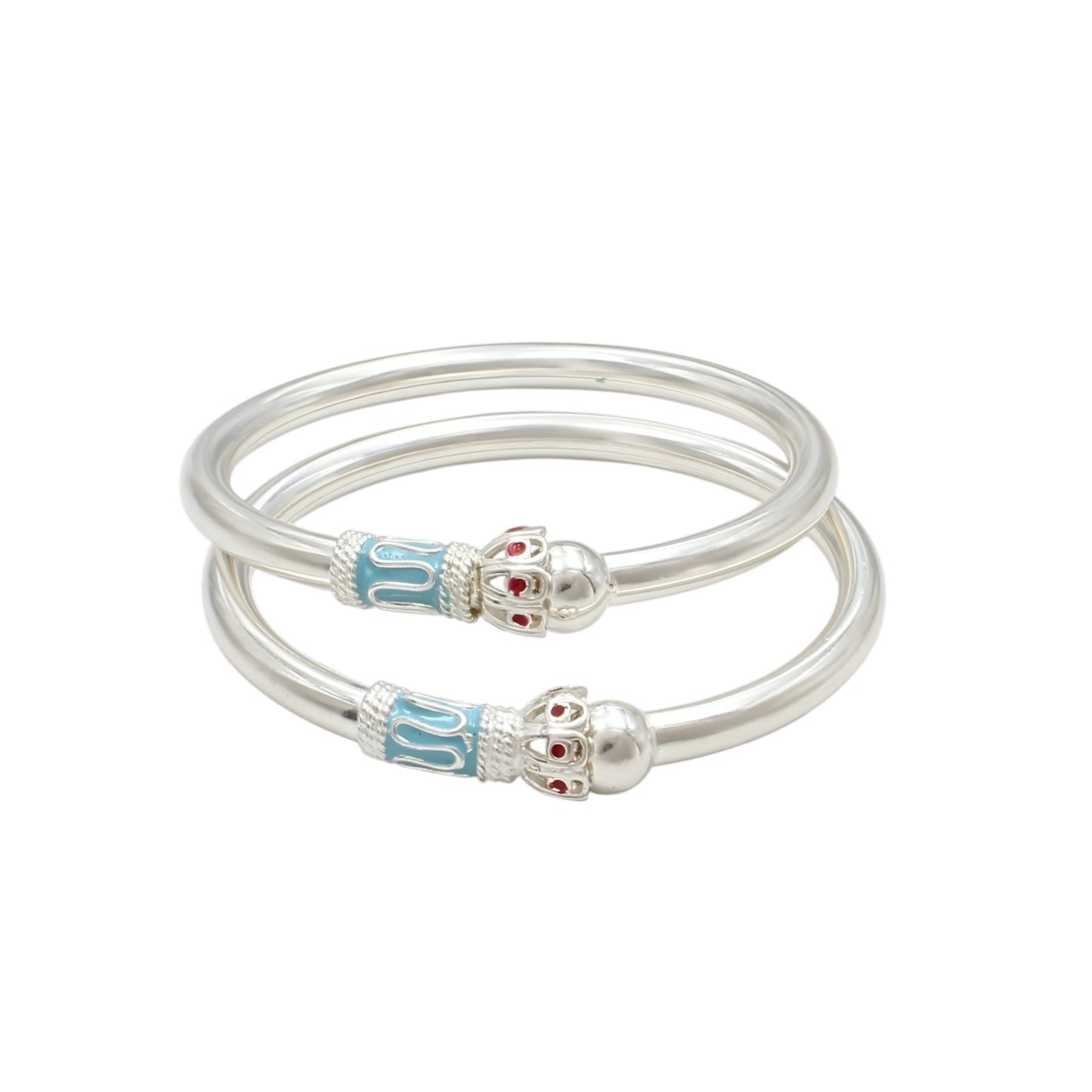 925 Real Silver Excellent gifting kids Openable Bangle Bracelet - Pair