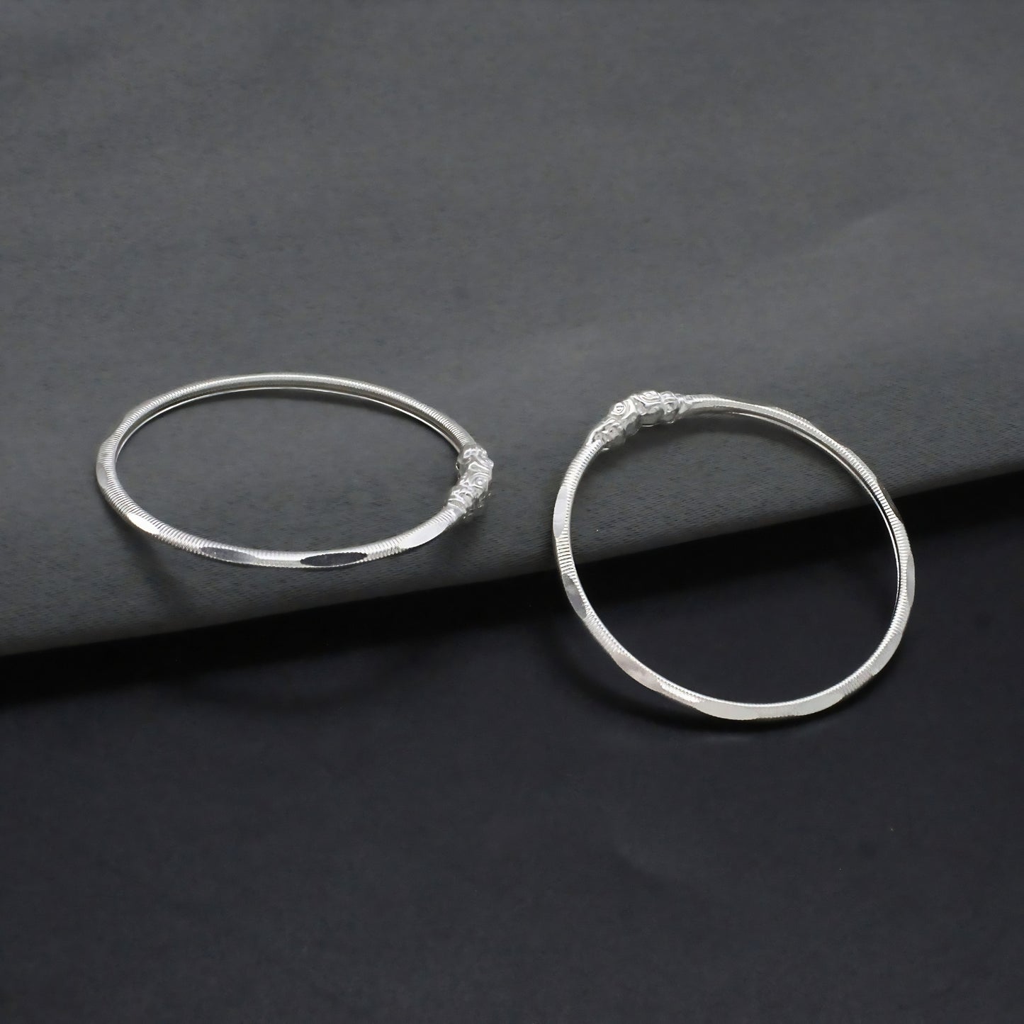 Premium Sterling Silver Baby Bracelet Bangles Pair
