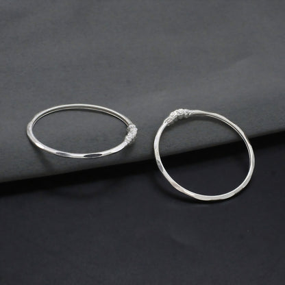 Premium Sterling Silver Baby Bracelet Bangles Pair