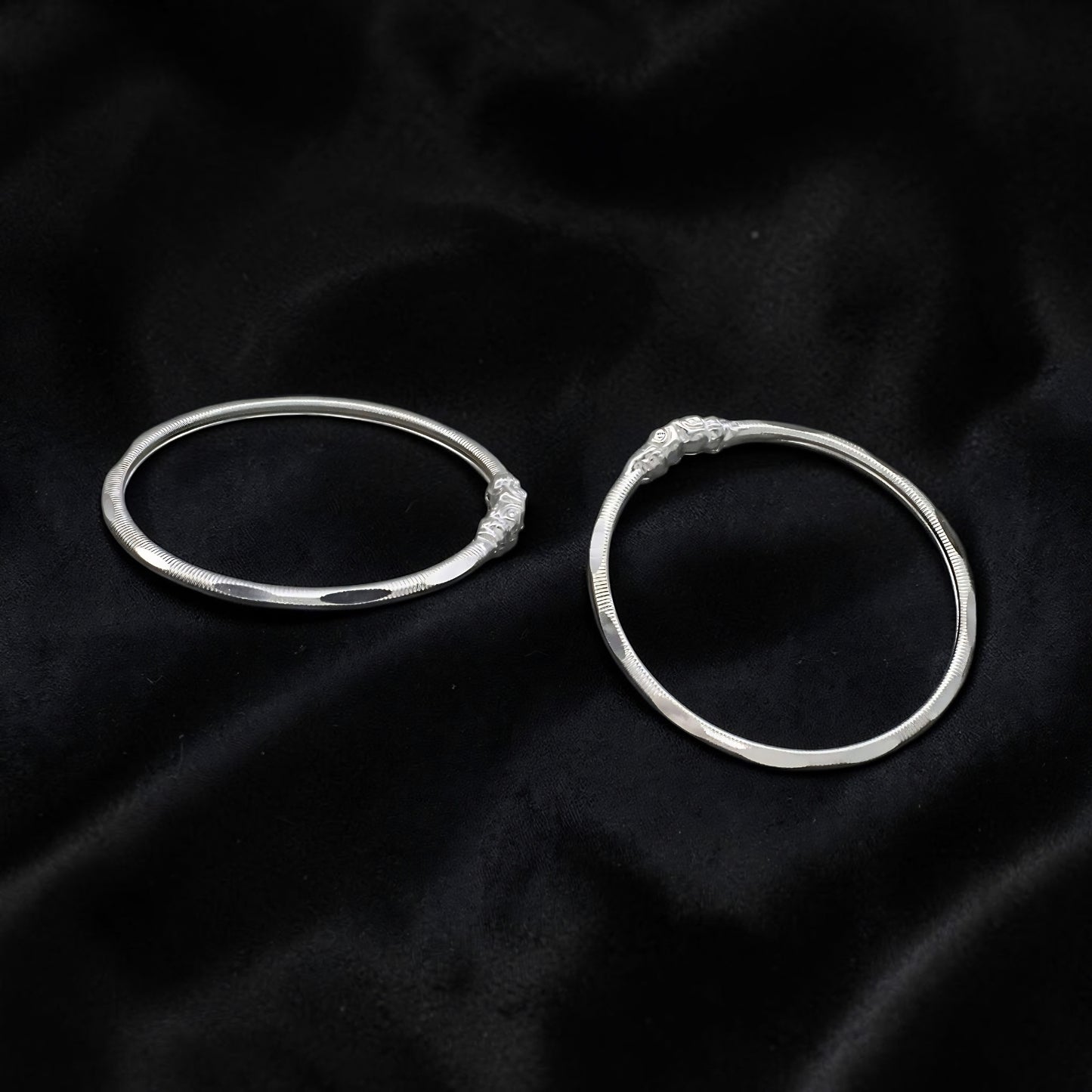 Premium Sterling Silver Baby Bracelet Bangles Pair