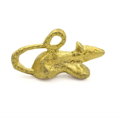 Brass Mouse mini statue for Lal Kitab and red book remedies