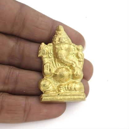 Brass Ganesha statue Idol for Gift Lal Kitab and red book remedies