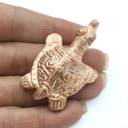 Pure Copper Turtle tortoise for Astrology Lal Kitab and red book remedies