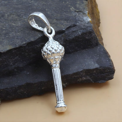 Divine Real Sterling Silver Lord Hanuman Gada/Gadha pendant