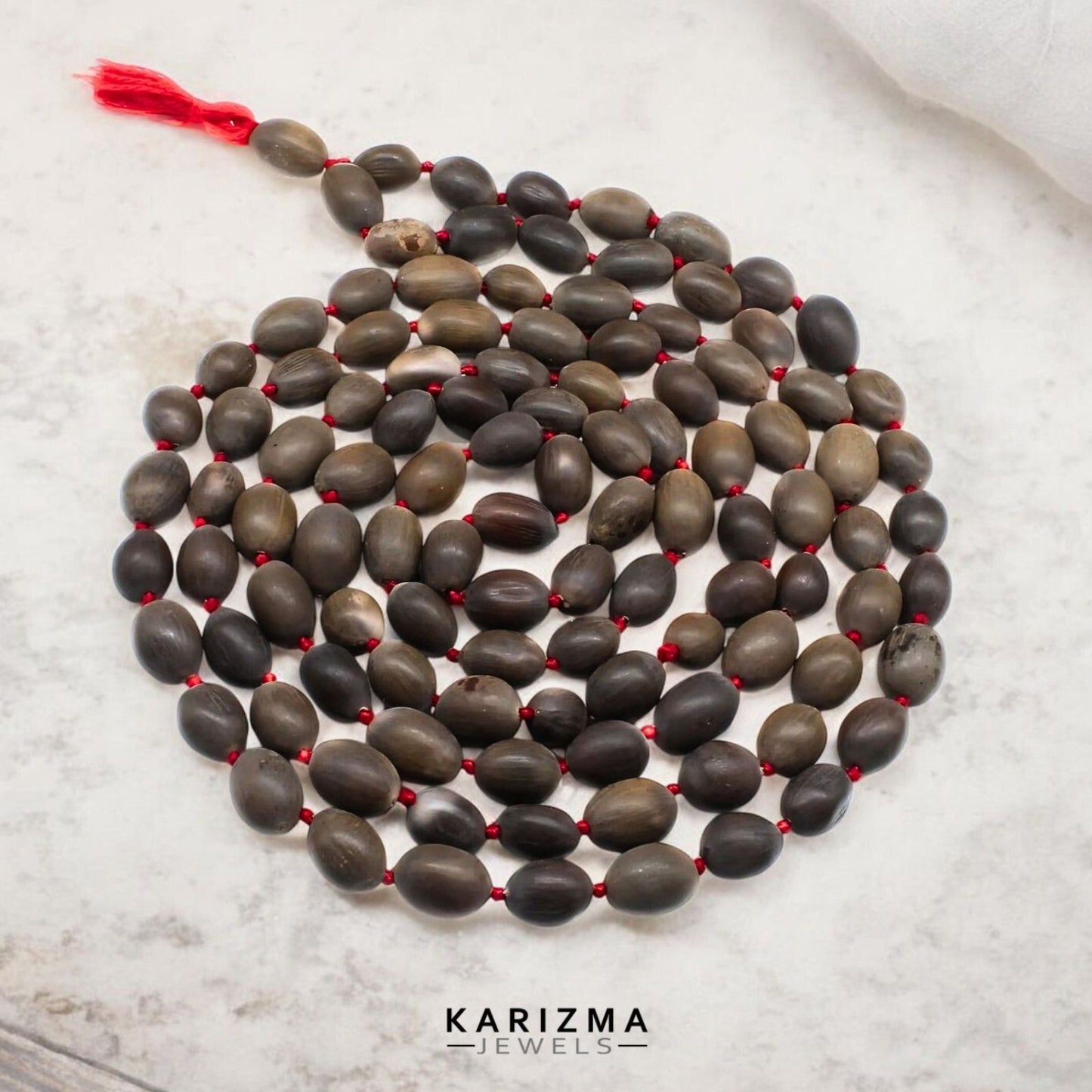 Traditional Lotus Seed Mala 108+1 – Kamal Gatta Prayer Beads for Lakshmi